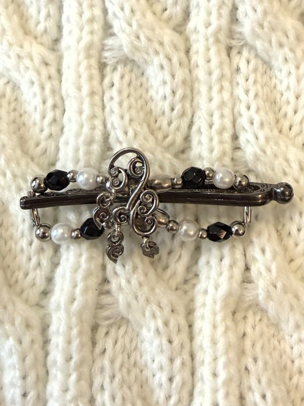 Vintage Lilla Rose Wind Swirl Mini Hair Clip
